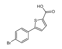 5-(4-溴苯基)噻吩-2-羧酸结构式