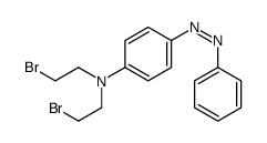 N,N-bis(2-bromoethyl)-4-phenyldiazenylaniline结构式