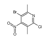3-Bromo-6-chloro-2,4-dimethyl-5-nitropyridine structure