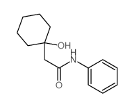 Cyclohexaneacetamide,1-hydroxy-N-phenyl- structure