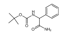 (S)-tert-butyl 2-amino-2-oxo-1-phenylethylcarbamate Structure