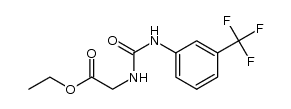 ethyl 2-(3-(3-(trifluoromethyl)phenyl)ureido)acetate Structure