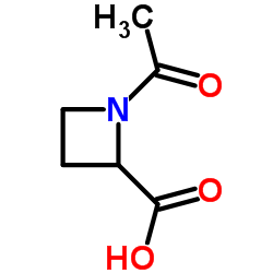 1-Acetyl-2-azetidinecarboxylic acid结构式