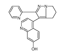 4-(2-(pyridin-2-yl)-5,6-dihydro-4H-pyrrolo[1,2-b]pyrazol-3-yl)quinolin-7-ol structure