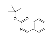 tert-Butyl N-[(2-methylphenyl)methylene]carbamate结构式