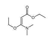 ethyl 3-(dimethylamino)-3-ethoxyprop-2-enoate结构式