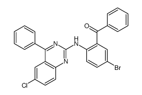 [5-bromo-2-[(6-chloro-4-phenylquinazolin-2-yl)amino]phenyl]-phenylmethanone结构式