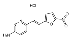 6-[2-(5-nitro-2-furyl)vinyl]pyridazin-3-amine hydrochloride结构式