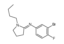 N-(3-bromo-4-fluorophenyl)-1-butylpyrrolidin-2-imine Structure