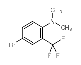4-Bromo-N,N-dimethyl-3-(trifluoromethyl)aniline Structure