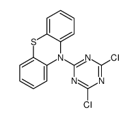 10-(4,6-dichloro-1,3,5-triazin-2-yl)phenothiazine Structure