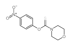 morpholin-4-yl-(4-nitrophenoxy)methanethione structure