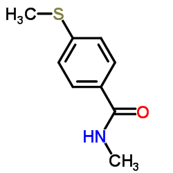 N-甲基-4-(甲基硫代)苯甲酰胺结构式