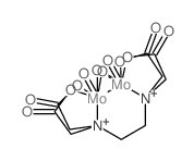 2-[2-(bis(carboxymethyl)amino)ethyl-(carboxymethyl)amino]acetic acid; 1,3-dioxa-2$l^53632-26-1,4$l^53632-26-1-dimolybdacyclobutane 2,4-dioxide Structure