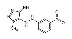 4-[(3-nitrophenyl)hydrazinylidene]pyrazole-3,5-diamine结构式