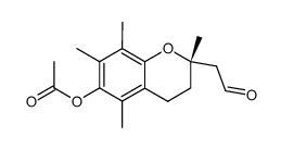 S-(6-acetoxy-2,5,7,8-tetramethylchroman-2-yl)acetaldehyde Structure