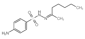 4-amino-N-(heptan-2-ylideneamino)benzenesulfonamide Structure