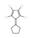 1,2,3,4-tetrachloro-5-cyclopentylidene-cyclopenta-1,3-diene Structure