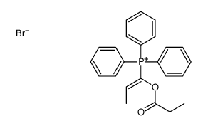 triphenyl(1-propanoyloxyprop-1-enyl)phosphanium,bromide Structure