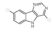 4,8-Dichloro-5H-pyrimido[5,4-b]indole Structure