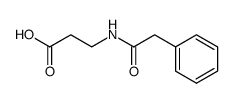 N-phenylacetyl-β-alanine Structure