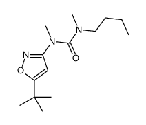 1-butyl-3-(5-tert-butyl-1,2-oxazol-3-yl)-1,3-dimethylurea结构式