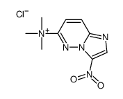 trimethyl-(3-nitroimidazo[1,2-b]pyridazin-6-yl)azanium,chloride Structure