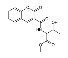 N-(3-Cumarinylcarbonyl)-L-threoninmethylester Structure