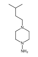 1-Piperazinamine,4-(3-methylbutyl)-(9CI) Structure