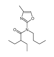 N-butyl-2-ethyl-N-(4-methyl-1,3-oxazol-2-yl)butanamide结构式