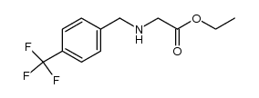 N-[4-(trifluoromethyl)benzyl]glycine ethylester结构式