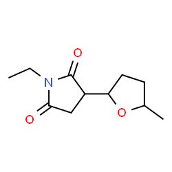2,5-Pyrrolidinedione,1-ethyl-3-(tetrahydro-5-methyl-2-furanyl)-(9CI) structure