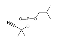 2-methyl-2-[methyl(2-methylpropoxy)phosphoryl]oxypropanenitrile结构式