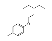 1-(3-ethylpent-2-enoxy)-4-methylbenzene Structure