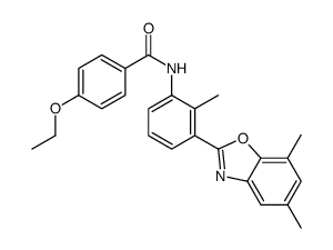 Benzamide, N-[3-(5,7-dimethyl-2-benzoxazolyl)-2-methylphenyl]-4-ethoxy- (9CI) structure