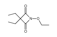 1-ethoxy-3,3-diethyl-azetidine-2,4-dione结构式