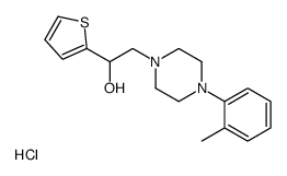 2-[4-(2-methylphenyl)piperazin-1-yl]-1-thiophen-2-ylethanol,hydrochloride结构式