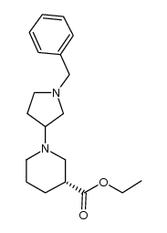 (3R)-1-(1-benzyl-pyrrolidin-3-yl)-piperidine-3-carboxylic acid ethyl ester结构式