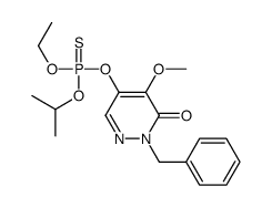 2-benzyl-5-[ethoxy(propan-2-yloxy)phosphinothioyl]oxy-4-methoxypyridazin-3-one结构式