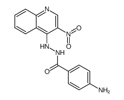 4-Amino-benzoic acid N'-(3-nitro-quinolin-4-yl)-hydrazide结构式