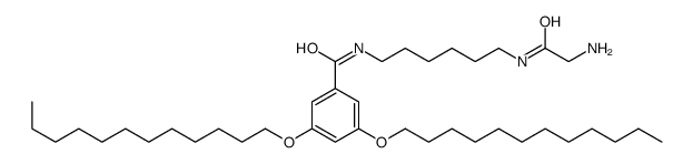 N-[6-[(2-aminoacetyl)amino]hexyl]-3,5-didodecoxybenzamide Structure