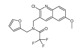 Acetamide, N-[(2-chloro-6-methoxy-3-quinolinyl)methyl]-2,2,2-trifluoro-N-(2-furanylmethyl)- (9CI) structure