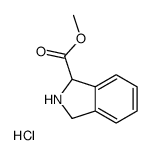 1H-Isoindole-1-carboxylic acid, 2,3-dihydro-, Methyl ester, hydrochloride Structure