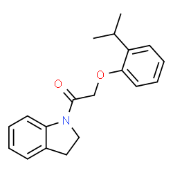 1-[(2-isopropylphenoxy)acetyl]indoline结构式