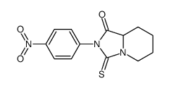 2-(4-nitrophenyl)-3-sulfanylidene-6,7,8,8a-tetrahydro-5H-imidazo[1,5-a]pyridin-1-one结构式