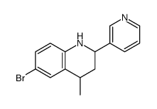 6-bromo-4-methyl-2-pyridin-3-yl-1,2,3,4-tetrahydroquinoline Structure