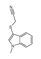 2-(1-methylindol-3-yl)sulfanylacetonitrile Structure