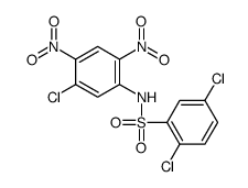 2,5-dichloro-N-(5-chloro-2,4-dinitrophenyl)benzenesulfonamide结构式