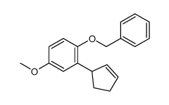 2-cyclopent-2-en-1-yl-4-methoxy-1-phenylmethoxybenzene结构式