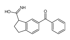 6-benzoyl-2,3-dihydro-1H-indene-1-carboxamide Structure